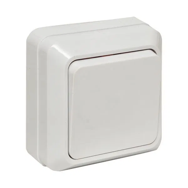 Выключатель 1-кл. ОП Рим 10А IP20 бел. EKF ENV10-021-10