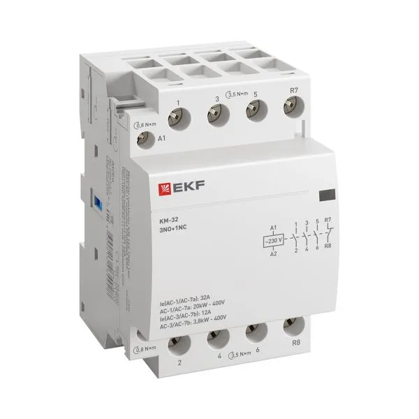 Контактор модульный КМ 32А 3NO+1NC 230В АС (3 мод.) PROXIMA EKF km-3-32-31