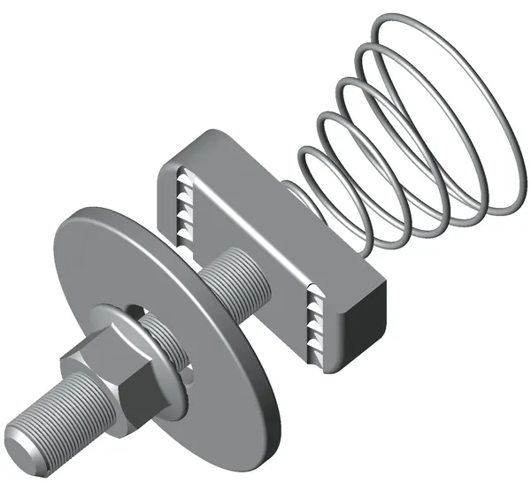 Комплект соединительный 10x30 для STRUT-профиля с конусной пружиной TDZ EKF ksst10x30-TDZ