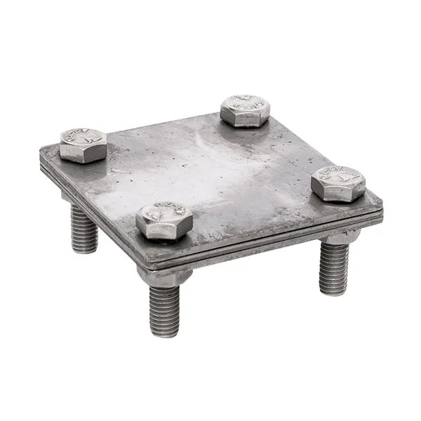 Зажим полоса 40 - полоса 40 (3 пластины 70x70мм) Ni EKF PROxima lp-g3105-ni