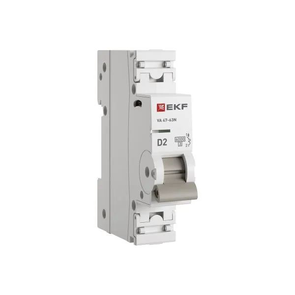 Автоматический выключатель ВА 47-63N 1P 2А (D) 6кА PROXIMA EKF M636102D