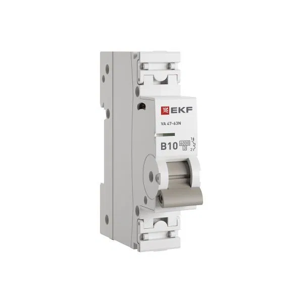 Выключатель автоматический 1п B 10А 6кА ВА 47-63N PROxima EKF M636110B