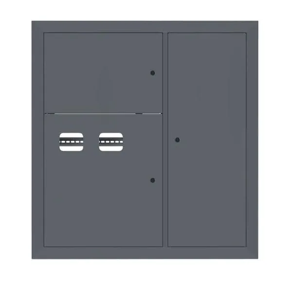 Щит этажный 2 кв. RAL7024 (1000x950x150) EKF PROxima mb29-v-2-ral7024