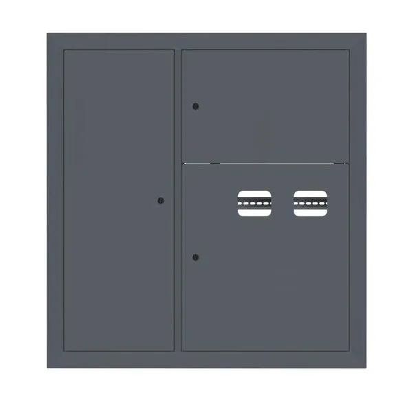 Щит этажный 2 кв. слаботочка слева RAL7016 (1000x950x150) EKF PROxima mb29-v-2z-ral7016