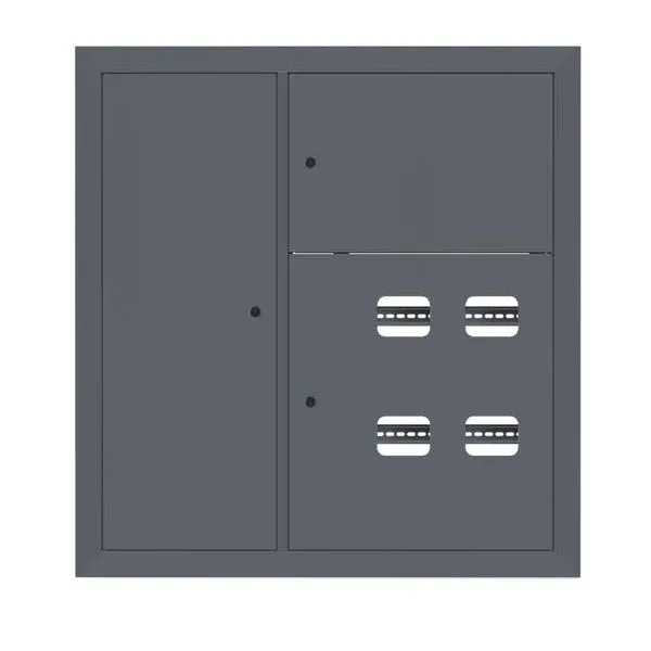 Щит этажный 4 кв. слаботочка слева RAL7024 (1000x950x150) EKF PROxima mb29-v-4z-ral7024