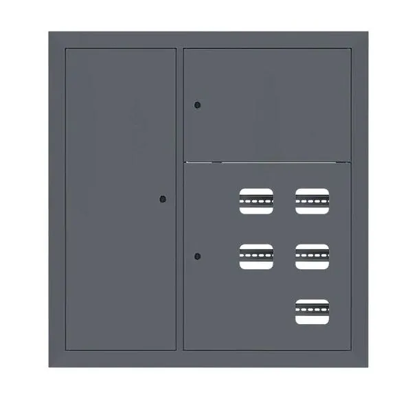 Щит этажный 5 кв. слаботочка слева RAL7024 (1000x950x150) EKF PROxima mb29-v-5z-ral7024