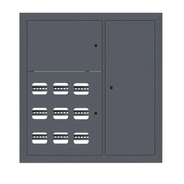 Щит этажный 9 кв. RAL7016 3 окна в ряд по гориз. (1000x950x150) EKF PROxima mb29-v-9-ral7016-1