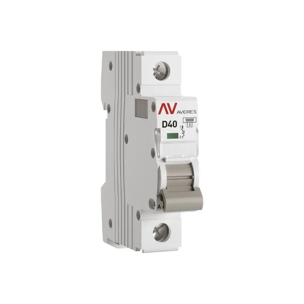 Выключатель автоматический AV-10 1P 40A (D) 10kA EKF AVERES mcb10-1-40D-av