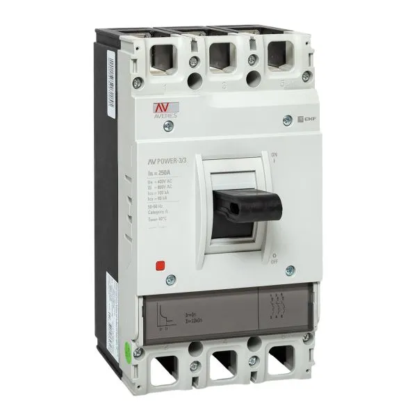 Выключатель автоматический в литом корпусе AV-POWER-3/3 250А 100кА TR EKF mccb-33-250H-TR-av