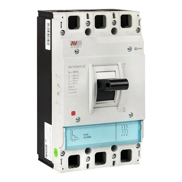 Выключатель автоматический в литом корпусе AV-POWER-3/3 400А 35кА TR EKF mccb-33-400-TR-av
