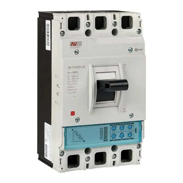 Выключатель автоматический в литом корпусе AV-POWER-3/3 400А 100кА ETU2.0 EKF mccb-33-400H-2.0-av