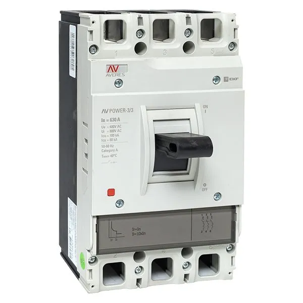 Выключатель автоматический в литом корпусе AV-POWER-3/3 630А 100кА TR EKF mccb-33-630H-TR-av