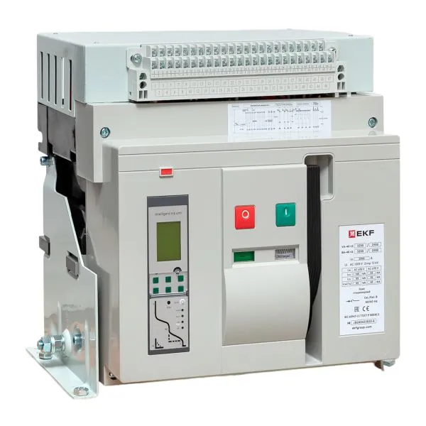 Выключатель автоматический 3п 3200/2500А 100кА ВА-45 стац. v2 EKF mccb45-3200-2500-v2