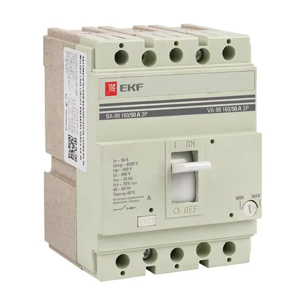 Выключатель автоматический ВА-99 160/ 50А 3P 35кА EKF PROxima mccb99-160-50
