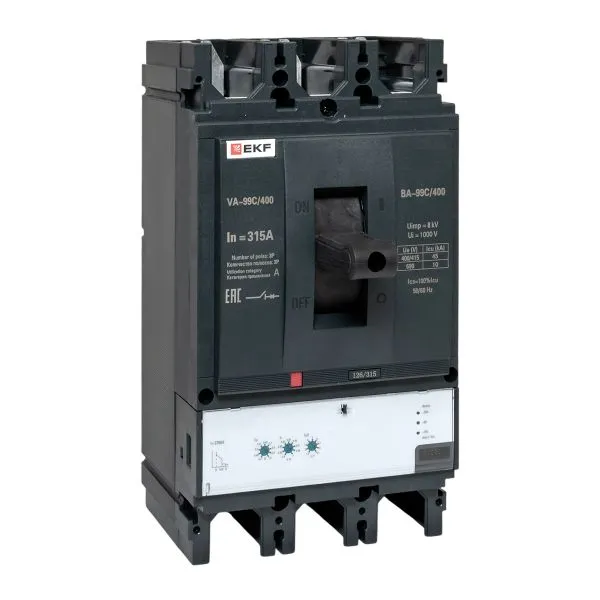 Выключатель автоматический 3п 400/315А 45кА ВА-99C Compact NS PROxima EKF mccb99C-400-315