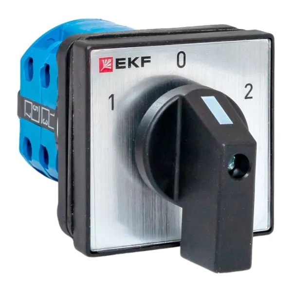 Переключатель кулачковый ПК-1-22 10А 2P «1-0-2» IP65 EKF pk-1-22-10-65