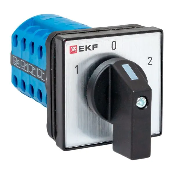 Переключатель кулачковый ПК-1-24 10А 4P «1-0-2» IP65 EKF pk-1-24-10-65