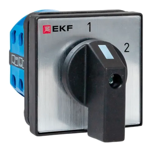 Переключатель кулачковый ПК-1-52 10А 2P «1-2» IP65 EKF pk-1-52-10-65