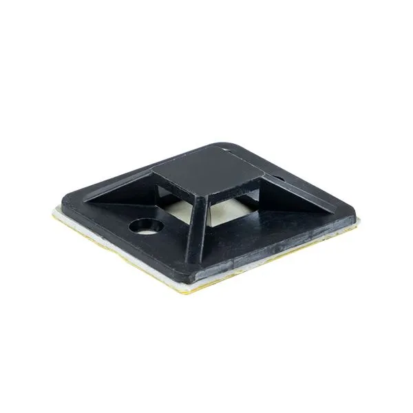 Площадка самоклеящаяся (25x25мм.) черная (100шт.) EKF plc-25x25-b