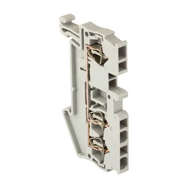 Клемма пружинная ST 2.5 мм2 3 вывода серая EKF plc-jxb-st-2.5-3
