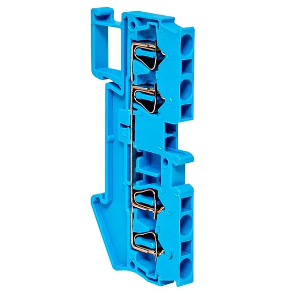 Клемма пружинная ST 2.5 мм2 4 вывода синяя EKF plc-jxb-st-2.5-4-blue