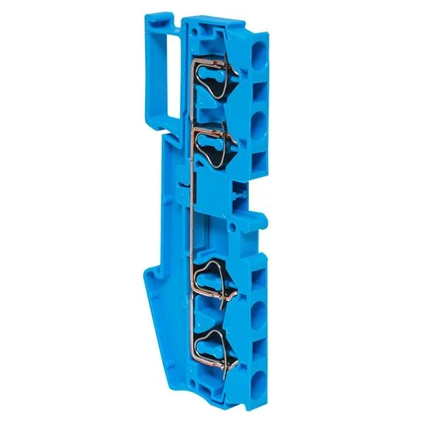 Клемма пружинная ST 4 мм2 4 вывода синяя EKF plc-jxb-st-4-4-blue