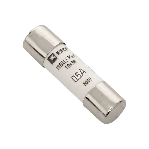 Вставка плавкая цилиндрическая ПВЦ 10х38 0.5А EKF pvc-10x38-0.5 pvc-10x38-0,5