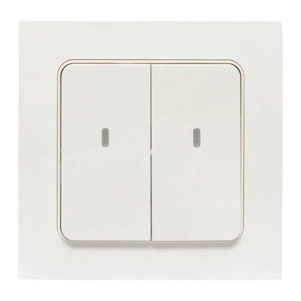Умный выключатель Стокгольм 2-кл. белый Zigbee EKF Сonnect RCV-ST2-WD-ZB