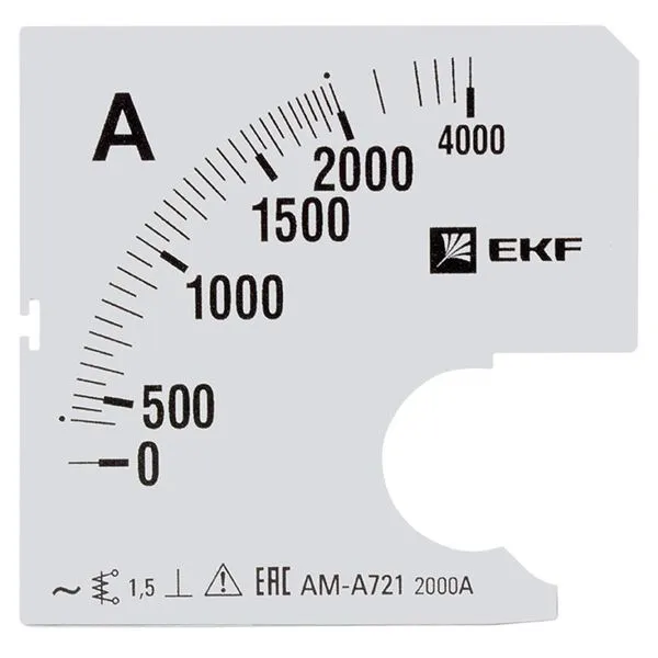 Шкала сменная для A721 2000/5А-1,5 EKF PROxima s-a721-2000