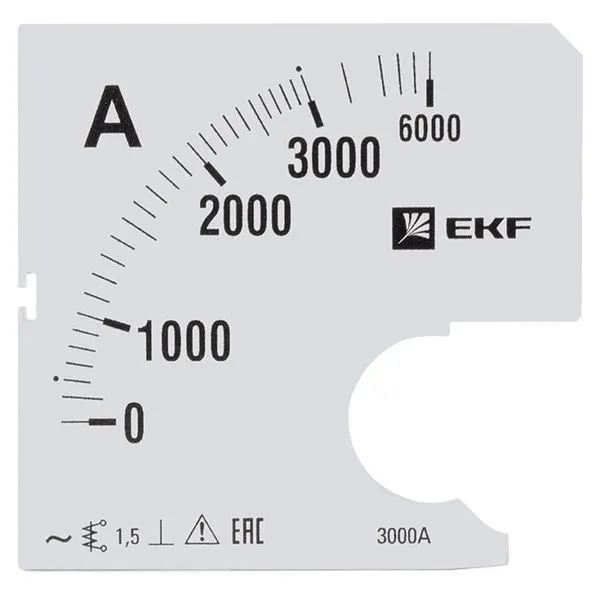 Шкала сменная для A961 3000/5А-1,5 EKF PROxima s-a961-3000