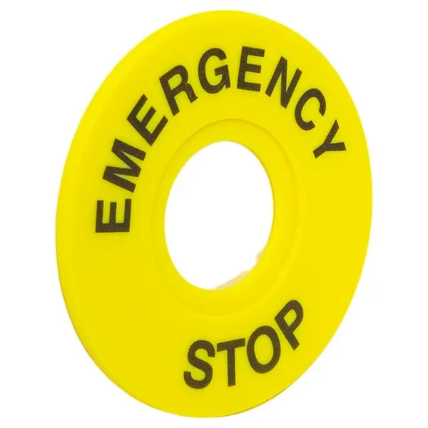 Табличка для кнопок 22 мм "EMERGENCY STOP" EKF scep-es