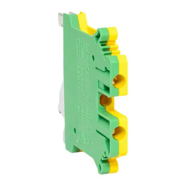 Колодка клеммная винтовая 2.5 UT земля EKF scr-ut-2.5-pe scr-ut-2,5-pe