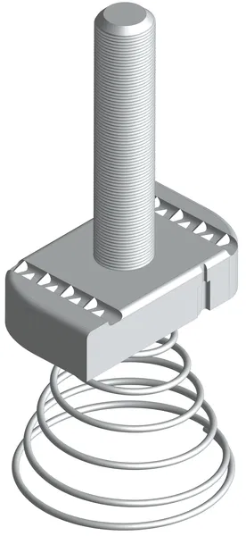 Болт STRUT 12х40 с конусной пружиной TDZ EKF stbkp12x40-TDZ