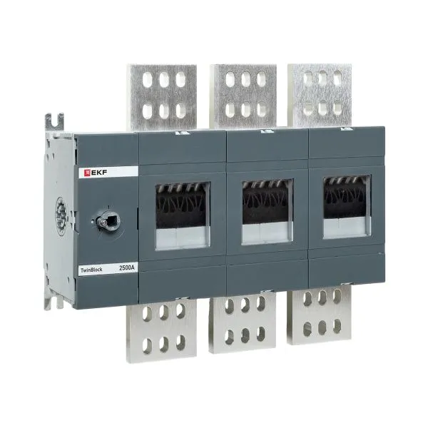 Рубильник 3п 2500А без рукоятки управления TwinBlock EKF tb-s-2500-3p