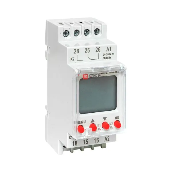 Таймер электронный двухканальный ТЭ-80 24-230В EKF te-80-24-2