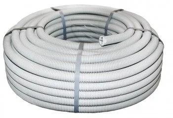 Труба гофр. ПВХ тяжелая с протяжкой d50 мм (20 м) серая EKF-Plast tg-z-50-t EKF