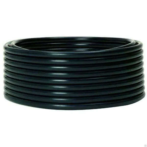 Труба гладкая ПНД жесткая d40 мм (100 м) черная EKF-Plast tpndg-40 EKF