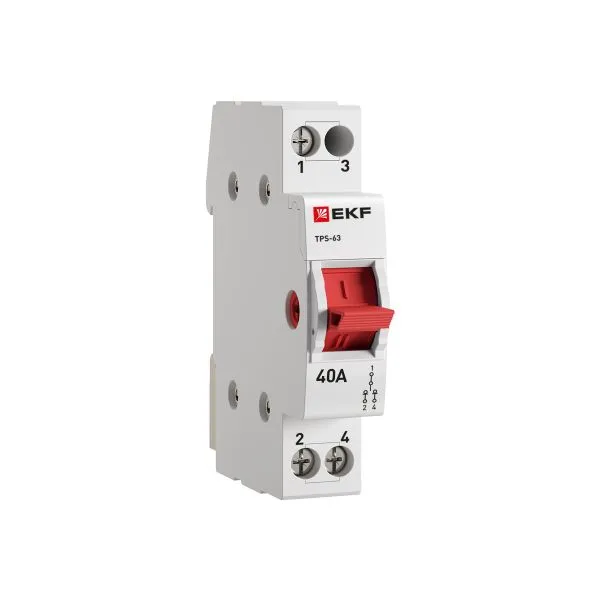 Трехпозиционный переключатель ТПС-63 1P 40А PROXIMA EKF TPS140
