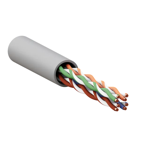Кабель витая пара TERACOM PRO Cat.5E U/UTP 4 пары solid 24AWG оболочка LSZH нг(А)-HF цвет серый (упак. 305м) TRP-5EUTP-04LSH-GY-IN3 EKF