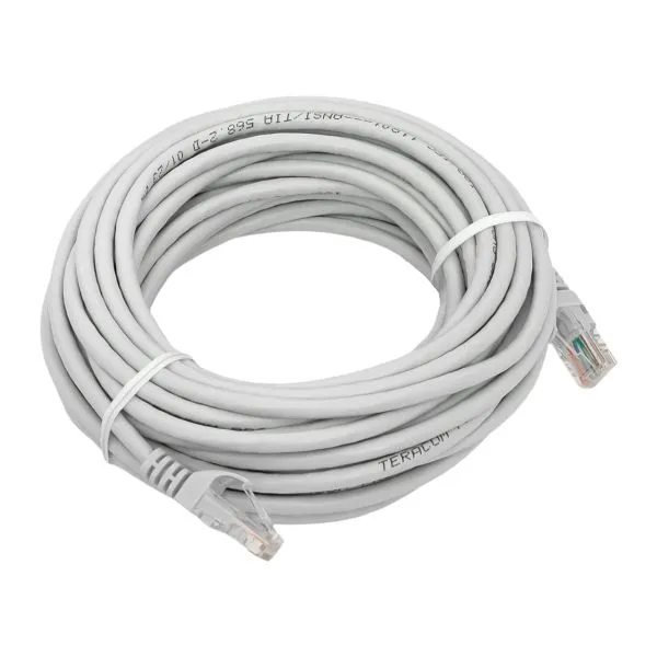 Патч-корд TERACOM PRO Cat.5E неэкранированный UTP оболочка PVC серый (10,0м) TRP-5EUTP-PVC-10M-GY EKF