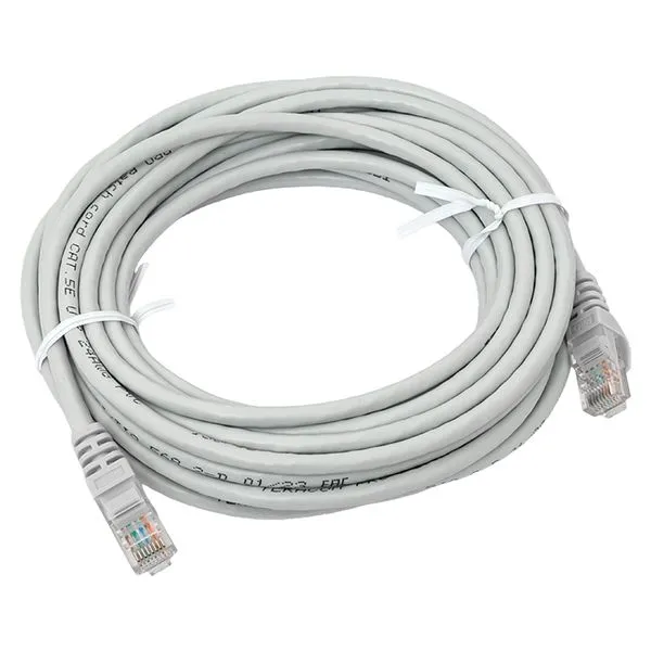 Патч-корд TERACOM PRO Cat.5E неэкранированный UTP оболочка PVC серый (7,0м) TRP-5EUTP-PVC-7M-GY EKF