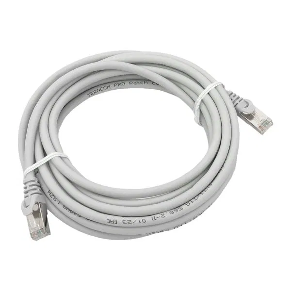 Патч-корд TERACOM PRO Cat.6 экранированный FTP оболочка LSZH серый (5,0м) TRP-6FTP-LSH-5M-GY EKF