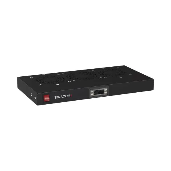 Блок охлаждения TERACOM PRO 1U 3 вентилятора с выключателем и электронным термостатом чёрный TRP-FN-31T-BK EKF