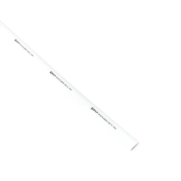 Трубка термоусадочная ТУТ нг 10/5 бел. 1м (уп.50м) PROxima EKF tut-10-w-1m