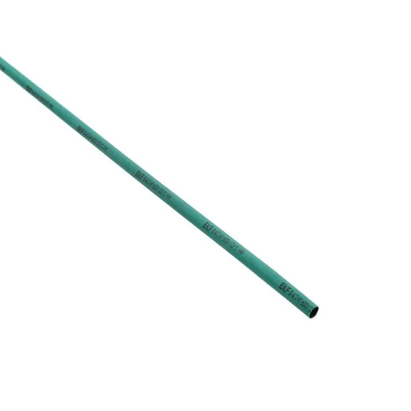 Термоусаживаемая трубка ТУТ нг 4/2 зеленая в отрезках по 1м EKF PROxima tut-4-j-1m