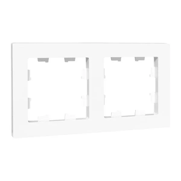 2 - местная рамка, белая, пластик Эпика EKF UP1-FPW-02