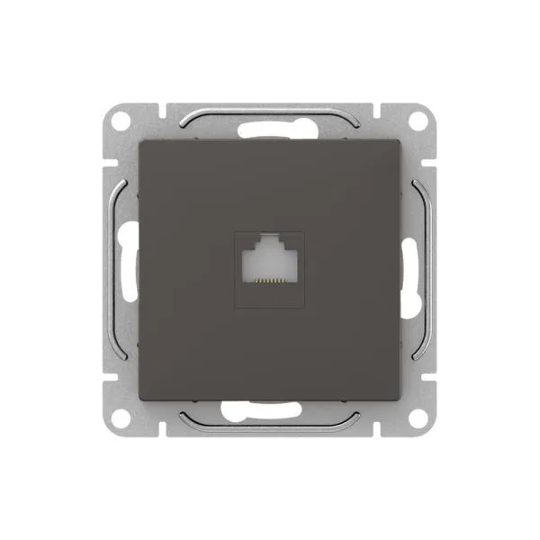Розетка компьютерная СП Эпика RJ45 кат.5 механизм мокко EKF UP1-SOM-RJ45-5