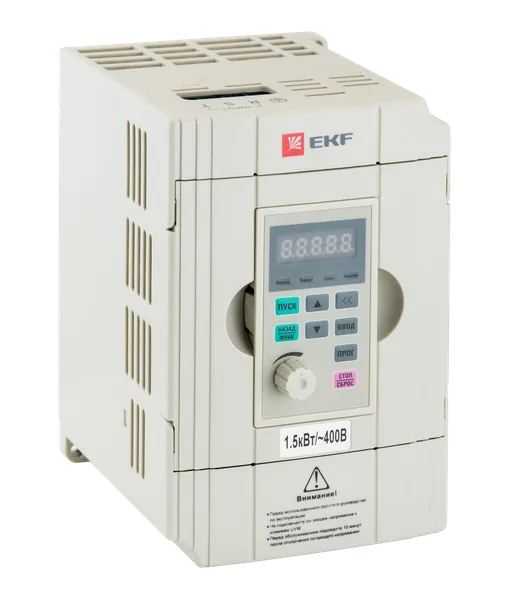 Преобразователь частоты, белый, 1,5/2,2кВт 3x400В VECTOR-100 EKF VT100-1R5-3B-W