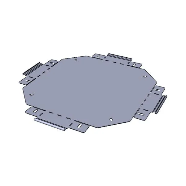 Ответвитель крестообразный 100x400 мм (плоский) EKF x10040007-FL