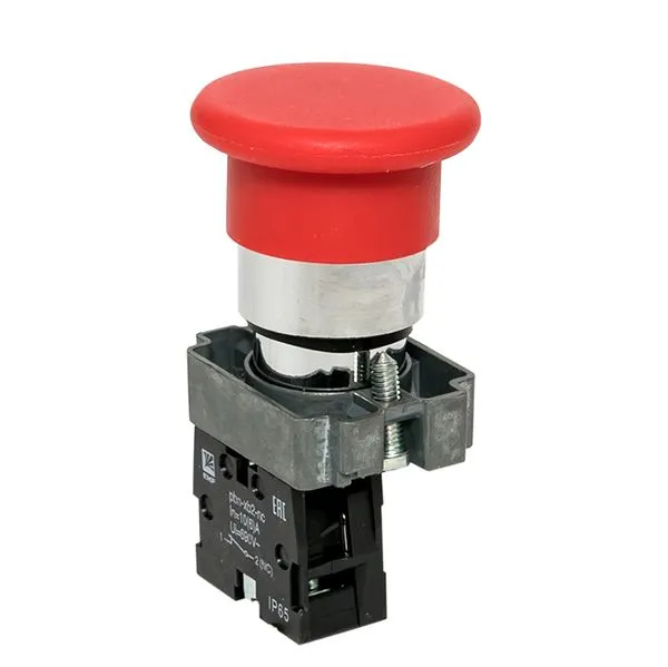 Кнопка BC42 грибок красная NC IP65 EKF PROxima xb2-bc42-65